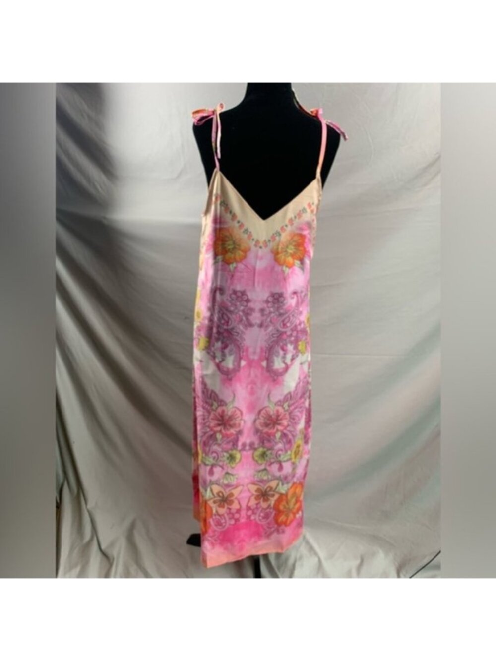 Floral Print Tie Shoulder Cami Dress - Picture 7 of 7